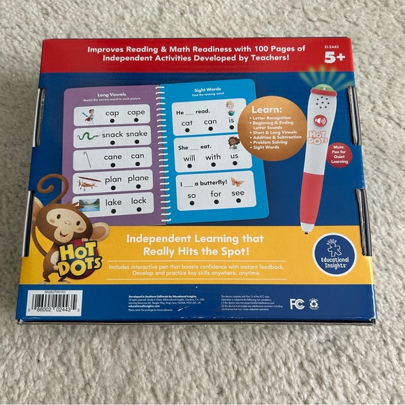 Kindergarten Essentials Reading & Math Workbook - Picture 2 of 3